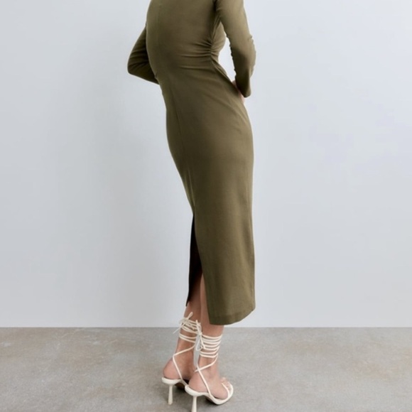 ZARA Pleated Wool Dress BNWT - Picture 5 of 6